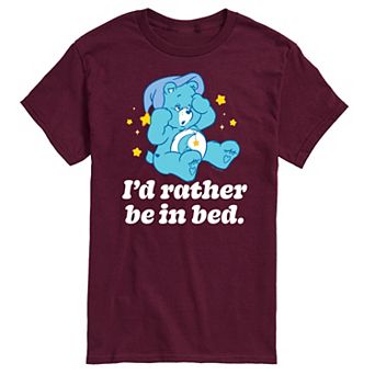 Men's Care Bears Rather Be In Bed Graphic Tee