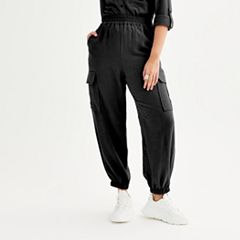 Utility tie waist cargo jogger - Pitch black - Ca - pants - CAT