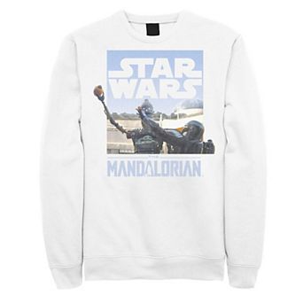 Men's Star Wars The Mandalorian Din Djarin IG-11 Scene Box Graphic Fleece