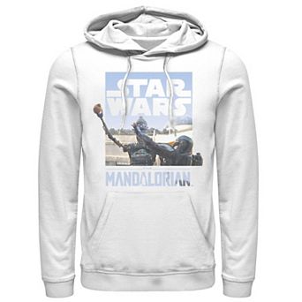 Men's Star Wars The Mandalorian Din Djarin IG-11 Scene Box Graphic Hoodie