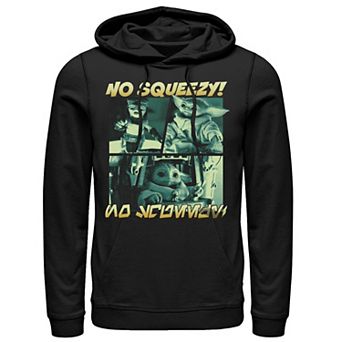 Men's Star Wars The Mandalorian Grogu Anzellan Droidsmith No Squeezy Boxes Graphic Hoodie