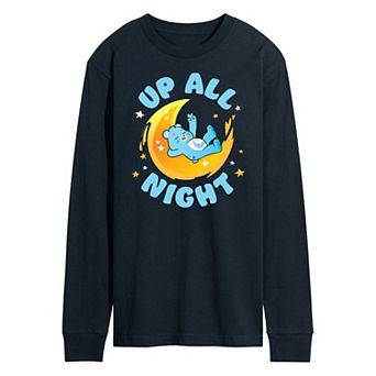 Men's Care Bears Unlock The Magic Up All Night Long Sleeve Graphic Tee