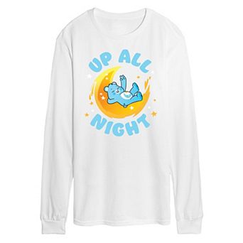 Men's Care Bears Unlock The Magic Up All Night Long Sleeve Graphic Tee