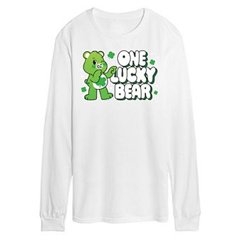 Men's Care Bears Unlock The Magic One Lucky Bear Long Sleeve Graphic Tee