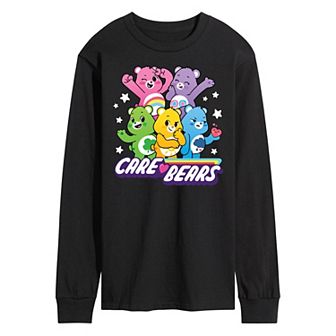 Men's Care Bears Unlock The Magic Group Long Sleeve Graphic Tee