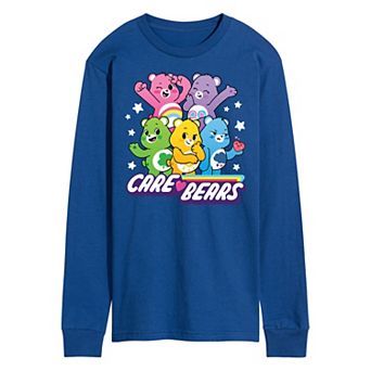 Men's Care Bears Unlock The Magic Group Long Sleeve Graphic Tee