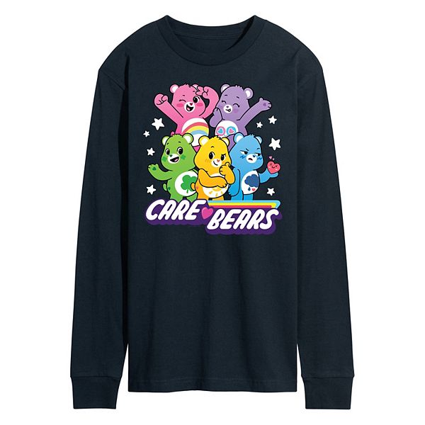 Men's Care Bears Unlock The Magic Group Long Sleeve Graphic Tee