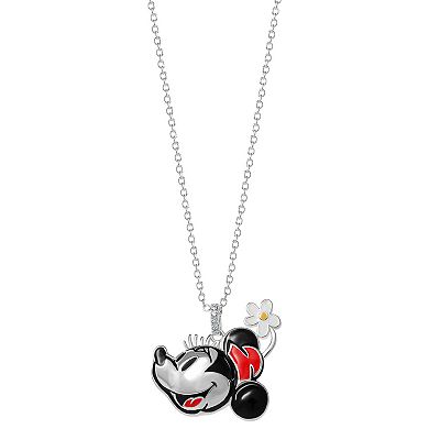 Disney's Minnie Mouse D100 Cubic Zirconia Pendant Necklace