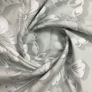 Dainty Home 3D Printed Textured 100% Cotton Shower Curtain