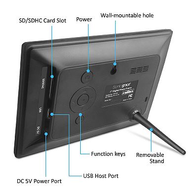 7” Digital Photo Frame with Remote Control (NOT WiFi)