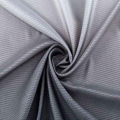 Dainty Home 3D Printed Textured Waffle Weave Shower Curtain