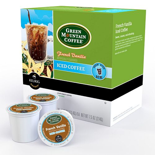 Keurig K Cup Pod Green Mountain Coffee French Vanilla Iced