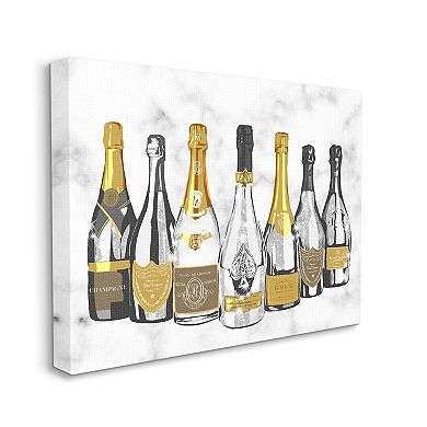 Stupell Home Decor Radiant Glam Twinkle Champagne Bottles Canvas Wall Art