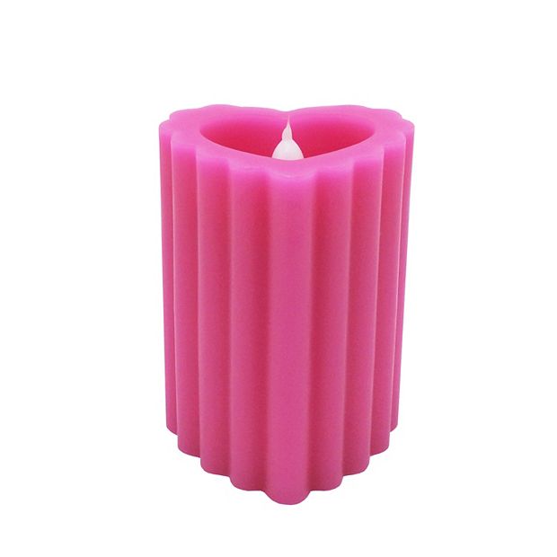 Valentine Candles Mini Hearts 3 Pack Heart Candles Choose Pink