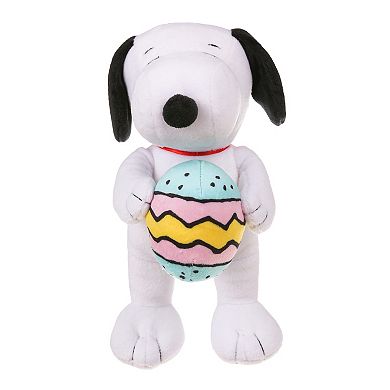 Peanuts Snoopy Easter Egg Plush Squeaker Pet Toy