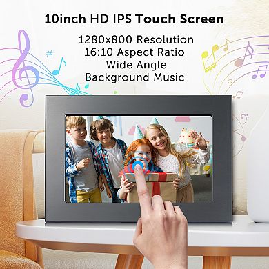 10.1" Wi-Fi Digital Photo Frame with Photos/Videos sharing