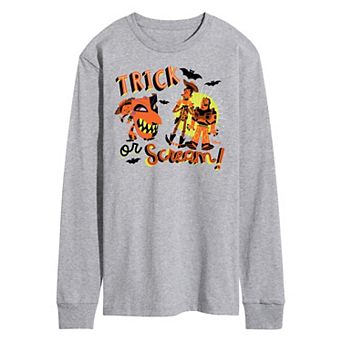 Disney/Pixar's Toy Story Men's Trick Or Scream Long Sleeve Graphic Tee