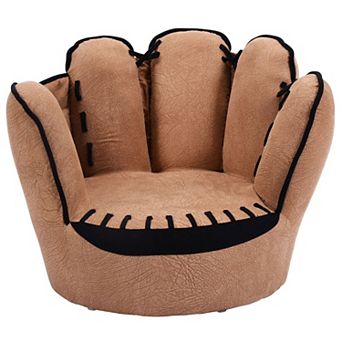 Kids Baseball Glove Armchair, Children’s Lounge Chair, Soft Sponge Seating for Playroom