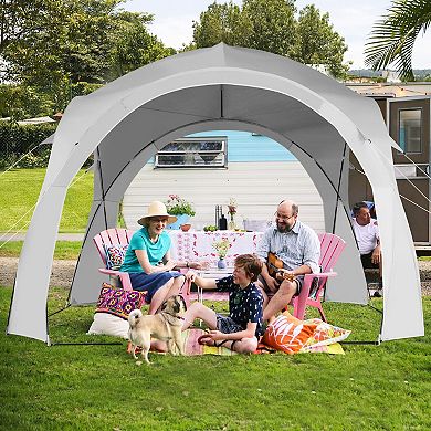 11 x 11 Feet Patio Sun Shade Shelter Canopy Tent Portable UPF 50+ Outdoor Beach