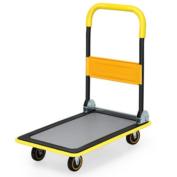 Folding Hand Truck Dolly Cart with Wheels Luggage Cart Trolley for Moving  330 lbs