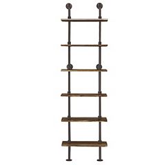 Sunnydaze 3 Shelf Industrial Style Pipe Frame Wall-mounted