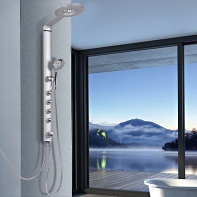 40" Aluminum Alloy Shower Column Massage Jet System w/ Hand shower