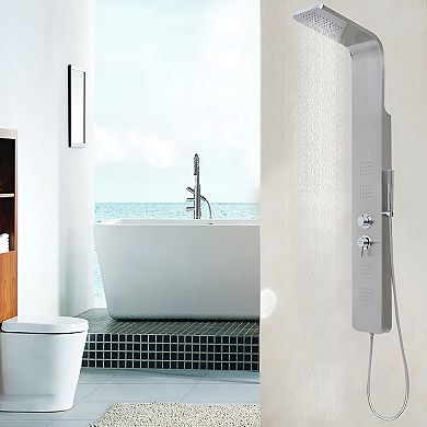 High-Quality Shower Panel Set with Solid 304 Stainless Steel Construction Elegant and Durable Design