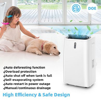 14000 BTU Portable Air Conditioner with APP and WiFi Control