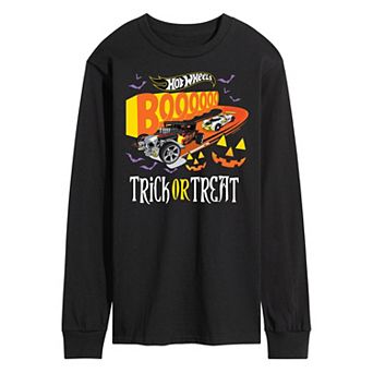 Men's Hot Wheels Trick Or Treat Long Sleeve Graphic Tee