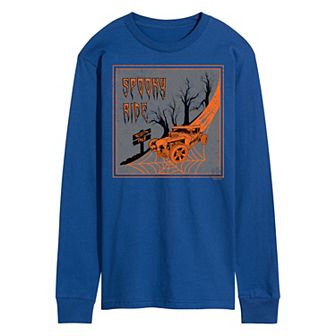 Men's Hot Wheels Spooky Ride Long Sleeve Graphic Tee