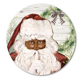 COURTSIDE MARKET "Here Comes Santa" Circular Board