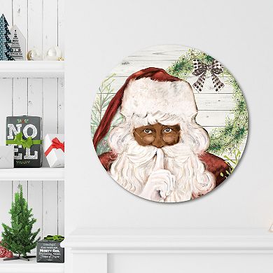 COURTSIDE MARKET Here Comes Santa Circular Board