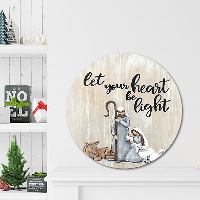 COURTSIDE MARKET Be The Light Circular Board