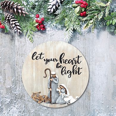 COURTSIDE MARKET Be The Light Circular Board