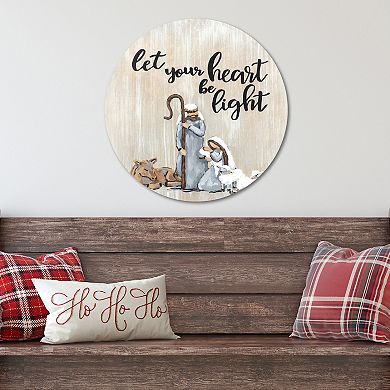 COURTSIDE MARKET Be The Light Circular Board