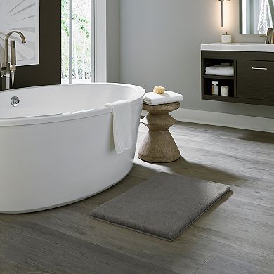 Home Complete Faux Fur Bath Mat