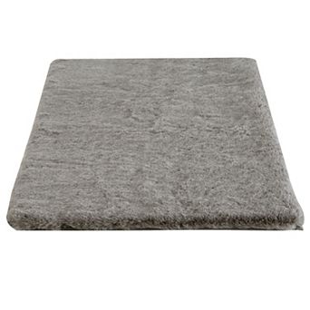 Home Complete Faux Fur Bath Mat