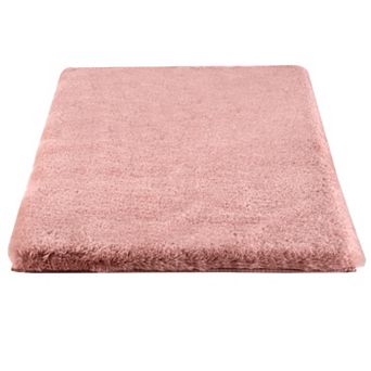 Home Complete Faux Fur Bath Mat