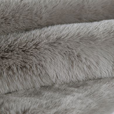 Home Complete Faux Fur Bath Mat