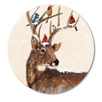 COURTSIDE MARKET Christmas Wreath Circular Board
