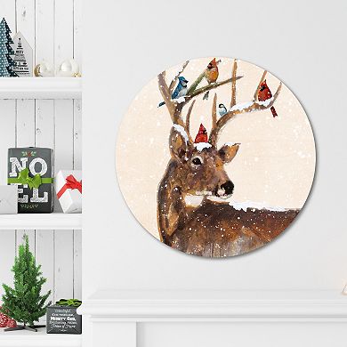 COURTSIDE MARKET Christmas Wreath Circular Board
