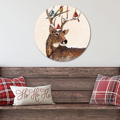 COURTSIDE MARKET Christmas Wreath Circular Board