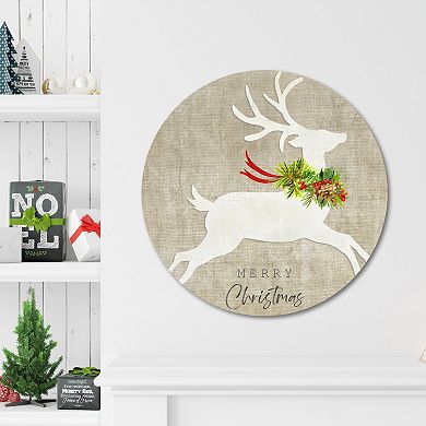 COURTSIDE MARKET Flying Reindeer Circular Board