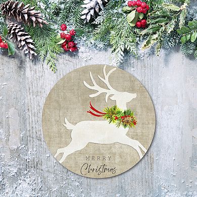 COURTSIDE MARKET Flying Reindeer Circular Board