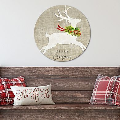 COURTSIDE MARKET Flying Reindeer Circular Board