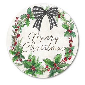 COURTSIDE MARKET "Merry Christmas" Circular Board