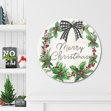 COURTSIDE MARKET "Merry Christmas" Circular Board