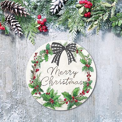 COURTSIDE MARKET "Merry Christmas" Circular Board