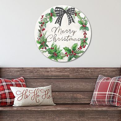 COURTSIDE MARKET "Merry Christmas" Circular Board