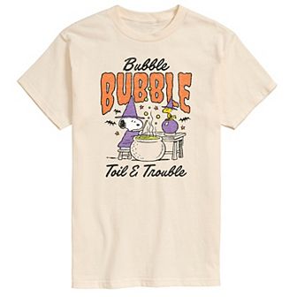 Men's Peanuts Bubble, Bubble, Toil & Trouble Graphic Tee